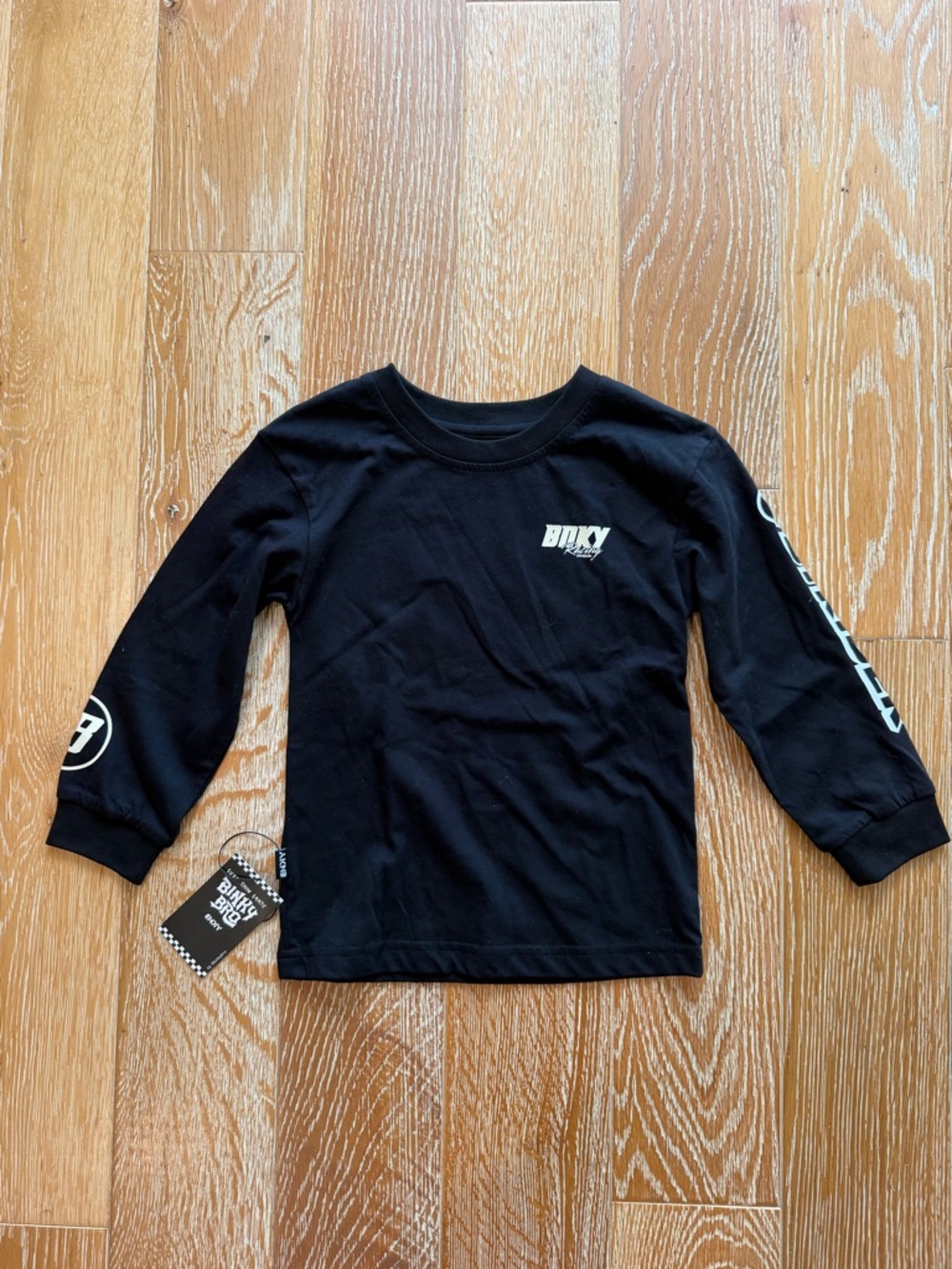 NWT Binky Racing Black Long-Sleeve Tee - Picture 2 of 3